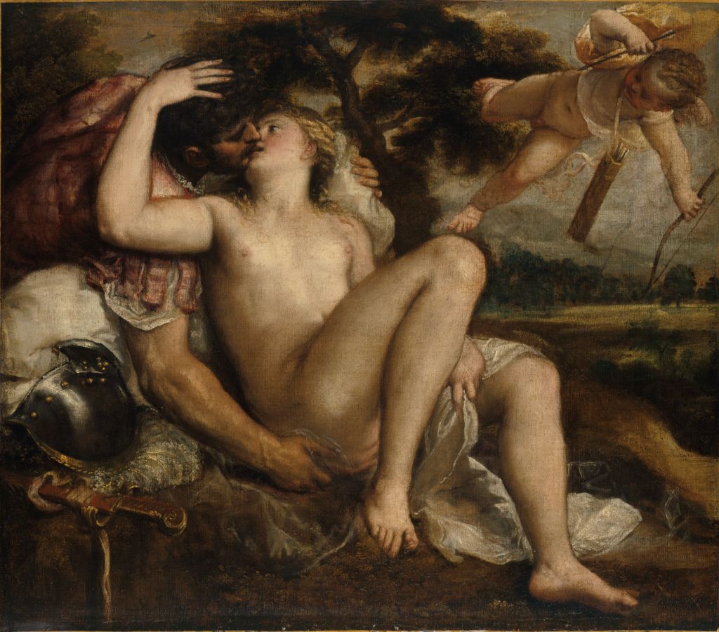 Mars, Vénus et Cupidon | Tiziano Vecellio y su taller ? | Guggenheim Bilbao Museoa