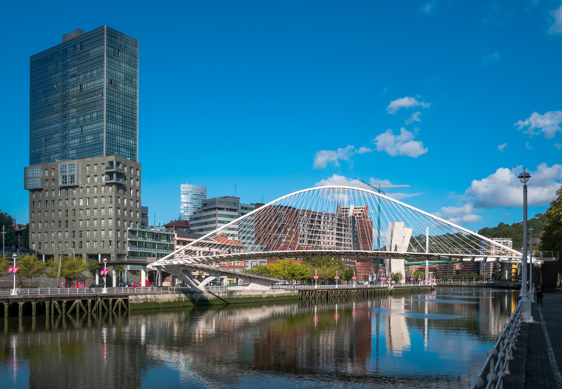 Zubizuri Bridge, Bilbao