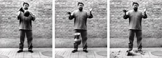 Ai Weiwei Laisser tomber une urne de la dynastie Ha