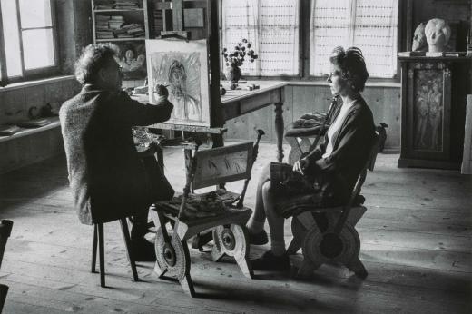 Fondation Giacometti - [Chaise dans l'atelier]