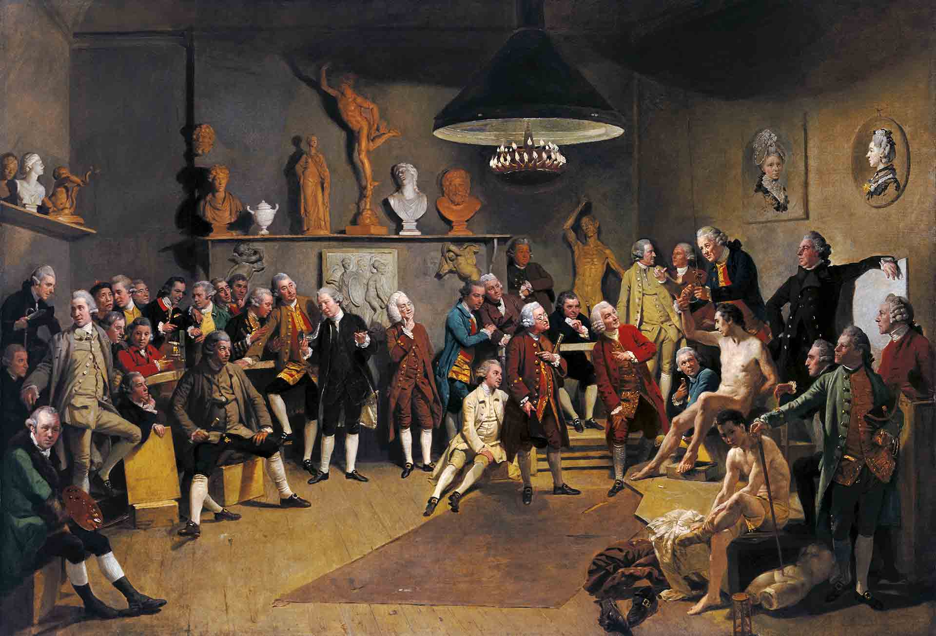 The-Academicians-of-the-Royal-Academy-1771-72--Johan-Joseph-Zoffany
