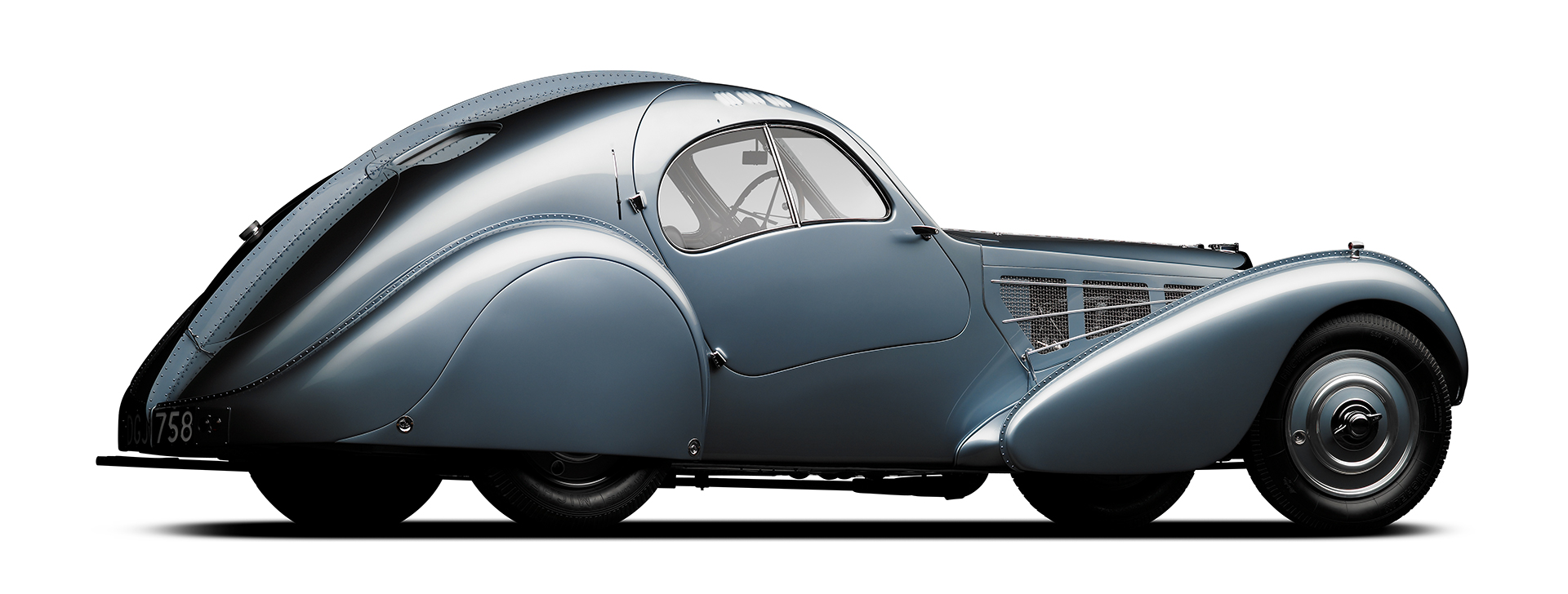 1936 Bugatti 57SC Atlantic 57374 rear 3q