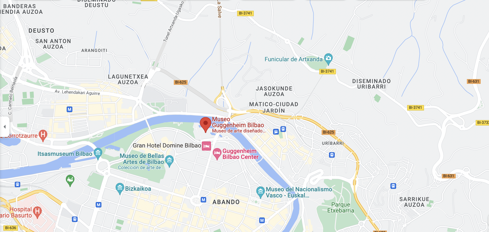 Google Maps Guggenheim Bilbao Museoa 2022